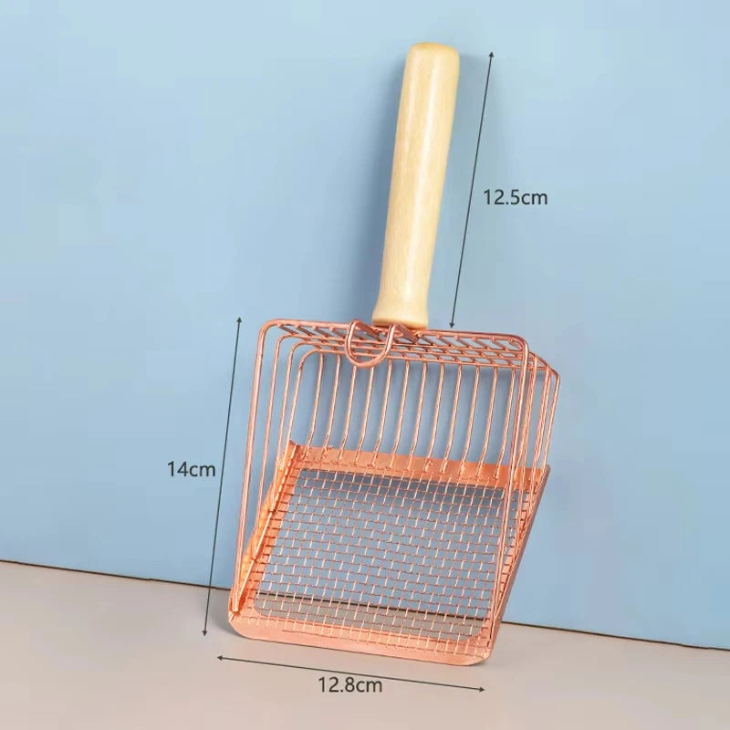 Stainless Steel Cat Litter Scoop 2 in 1 Mesh Cleaner