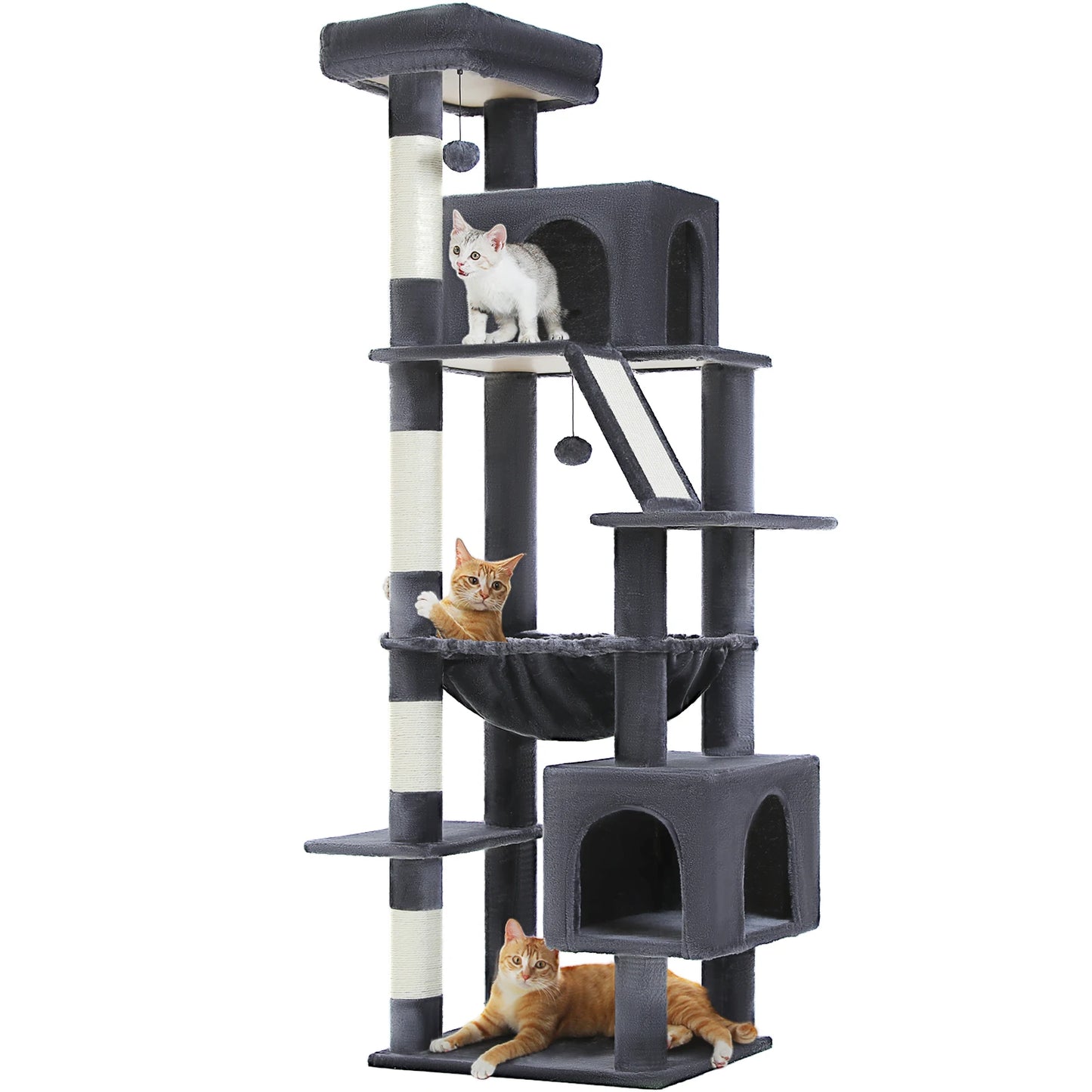 PAWZ Road Tall Cat Tree For Large Cats With Levels