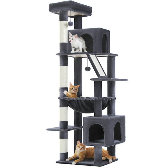 PAWZ Road Tall Cat Tree For Large Cats With Levels