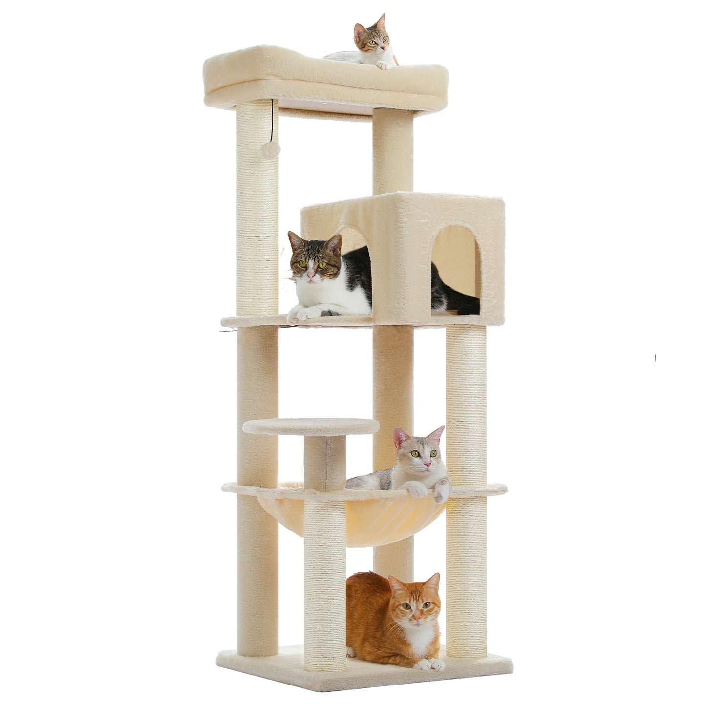 PAWZ Road Heavy Duty Cat Tree With Thick Scratching Posts