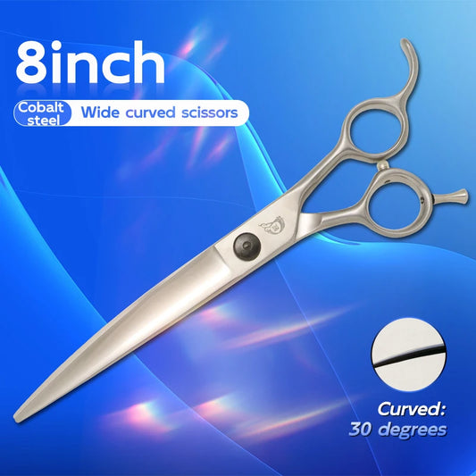 KEEP BEAUTY Dog Grooming Scissors Set Stainless Steel Straight Curved
