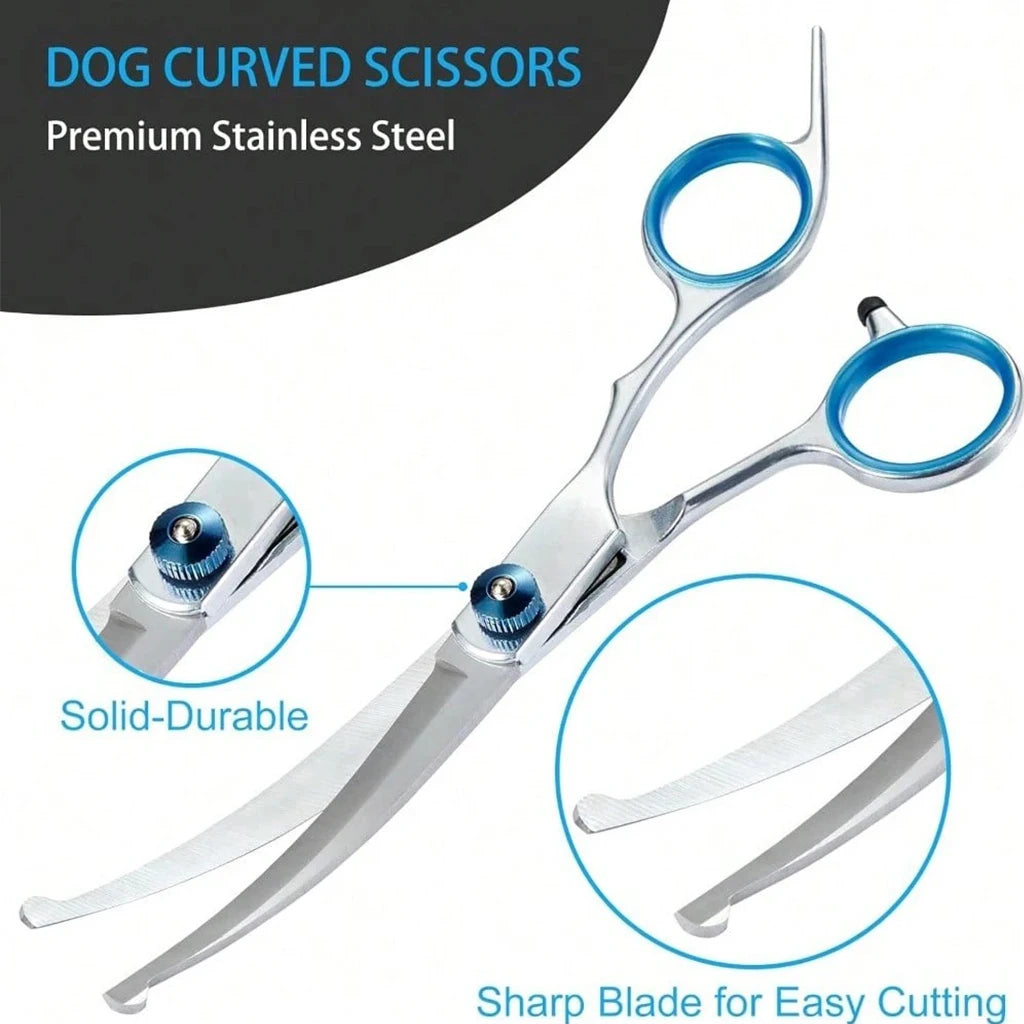 SHUYU Pet Grooming Scissors Kit Dog Cat Stainless Steel