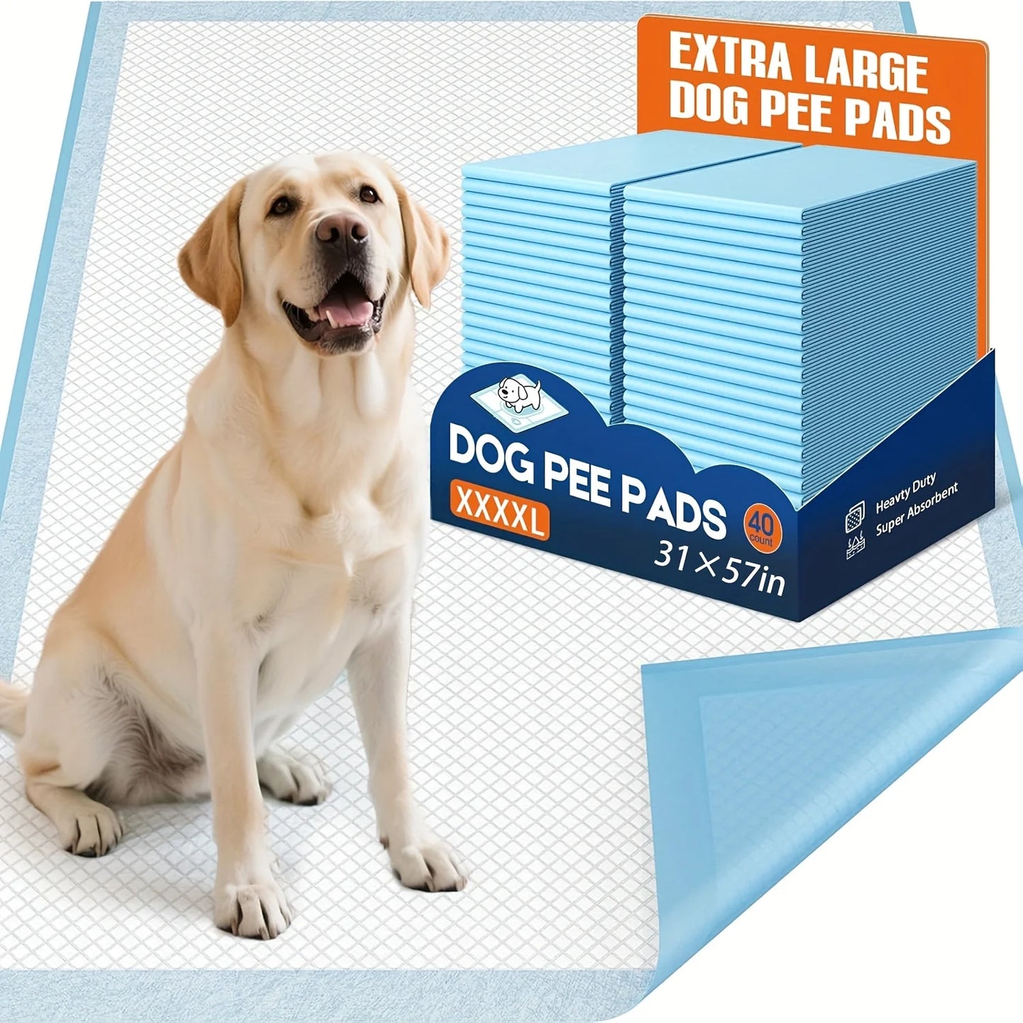 Disposable 8 Layer Super Absorbent Dog Pee Pad For Cars Leak Proof