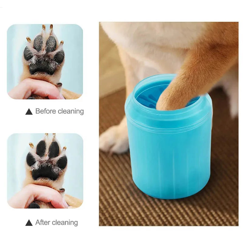 Dzomnok Soft Silicone Pet Foot Wash Cup Paw Cleaning Brush