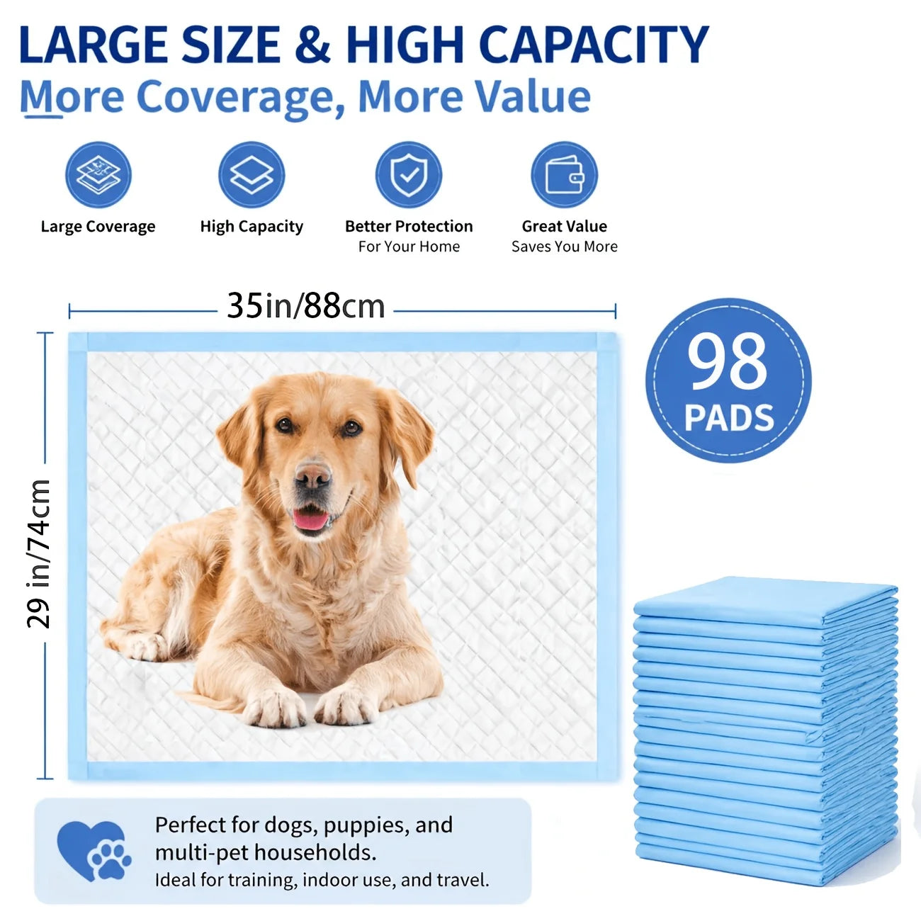 Ultra Absorbent Quick Dry Dog Pee Pad For Housebreaking