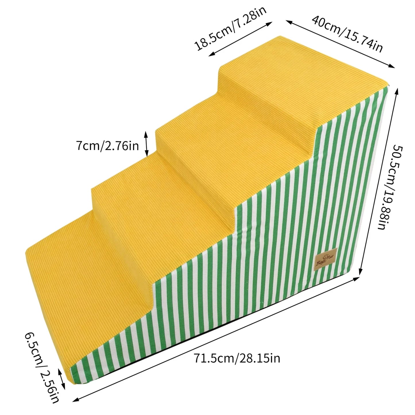 Dog Stairs For Bed And Sofa High-Density Foam Ramp