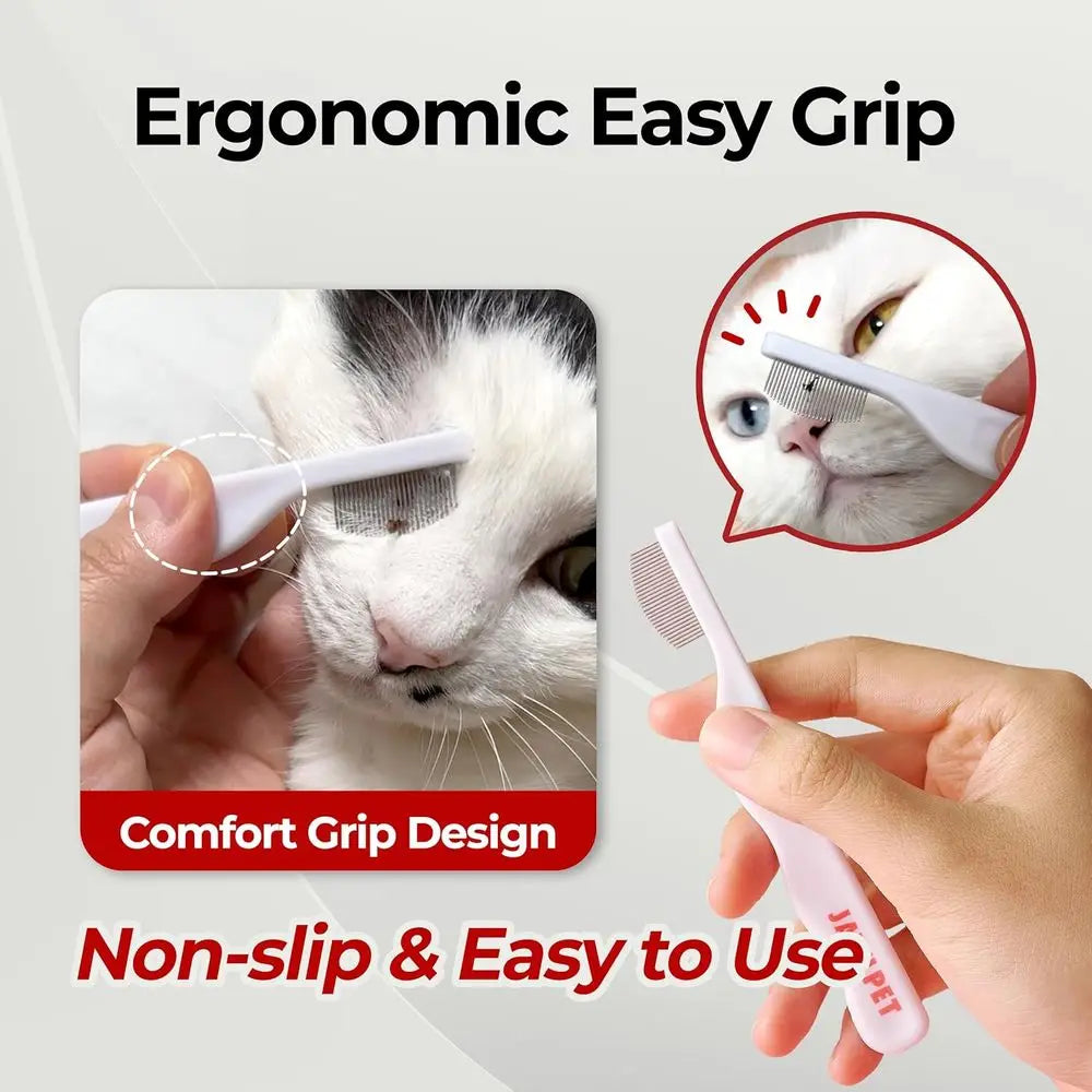 Dog Eye Care Comb With Stainless Steel Teeth Tear Stain Remover