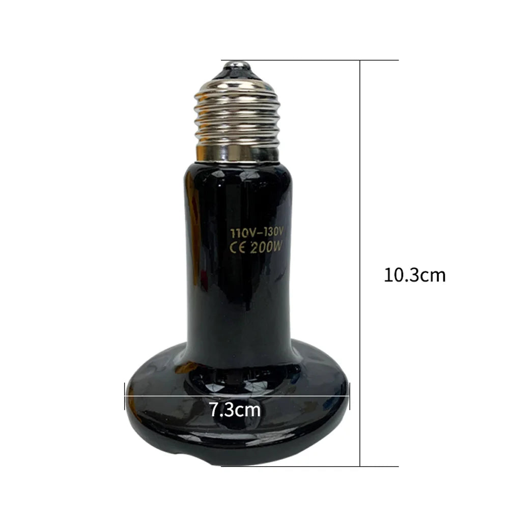 Ceramic Far Infrared Pet Heating Lamp Reptile Turtle Brooder 200W
