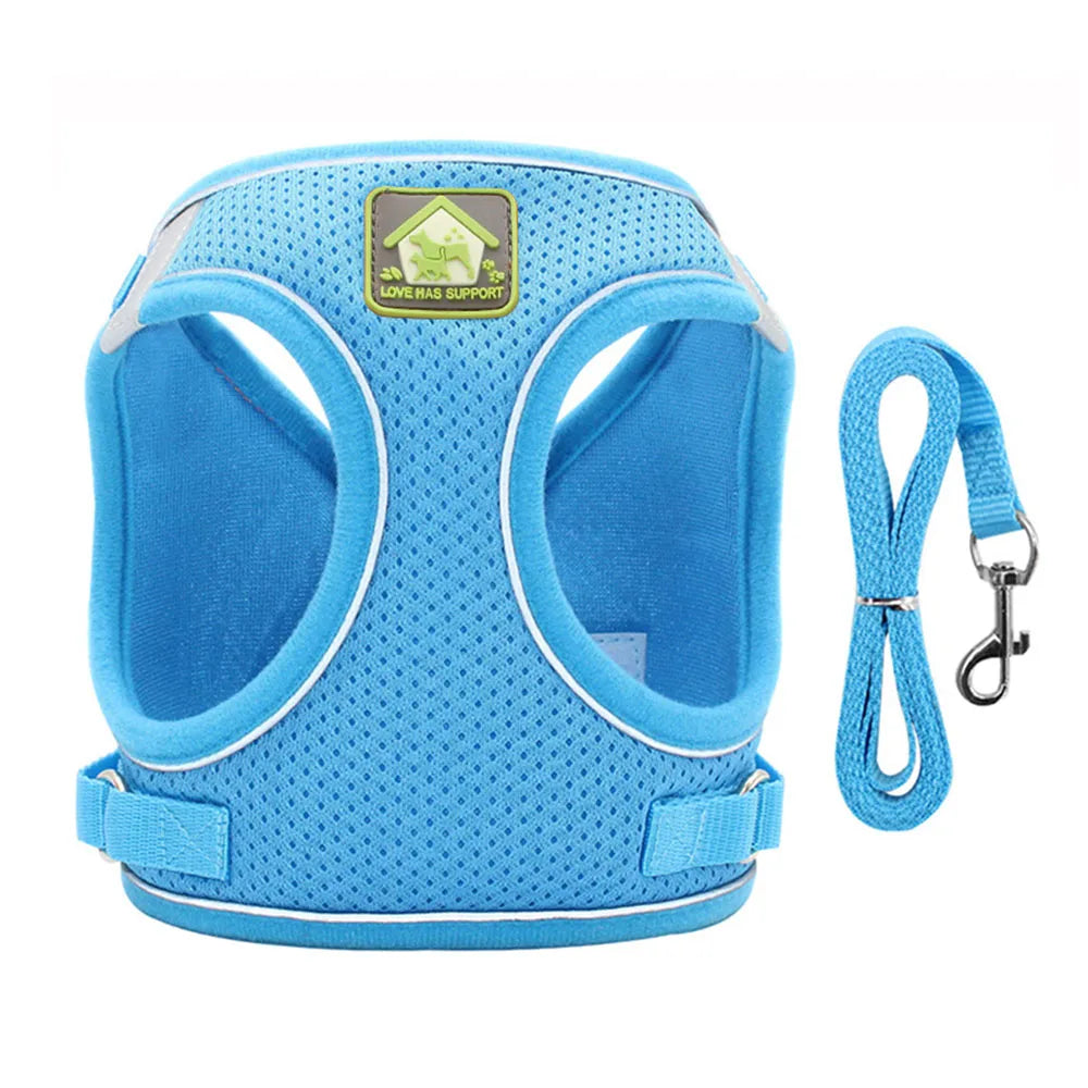 Breathable Cat Harness With Leash Anti Escape Vest For Kitten