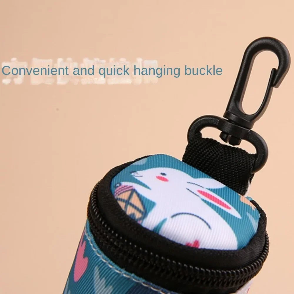 Hangable Dog Poop Bag Dispenser Portable Walking Accessory Organizer