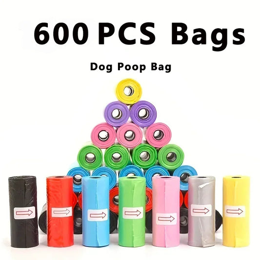 600Pcs Dog Poop Bags Disposable Bulk Leakproof Waste Bags