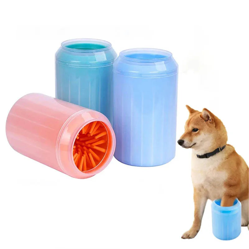 Dzomnok Soft Silicone Pet Foot Wash Cup Paw Cleaning Brush