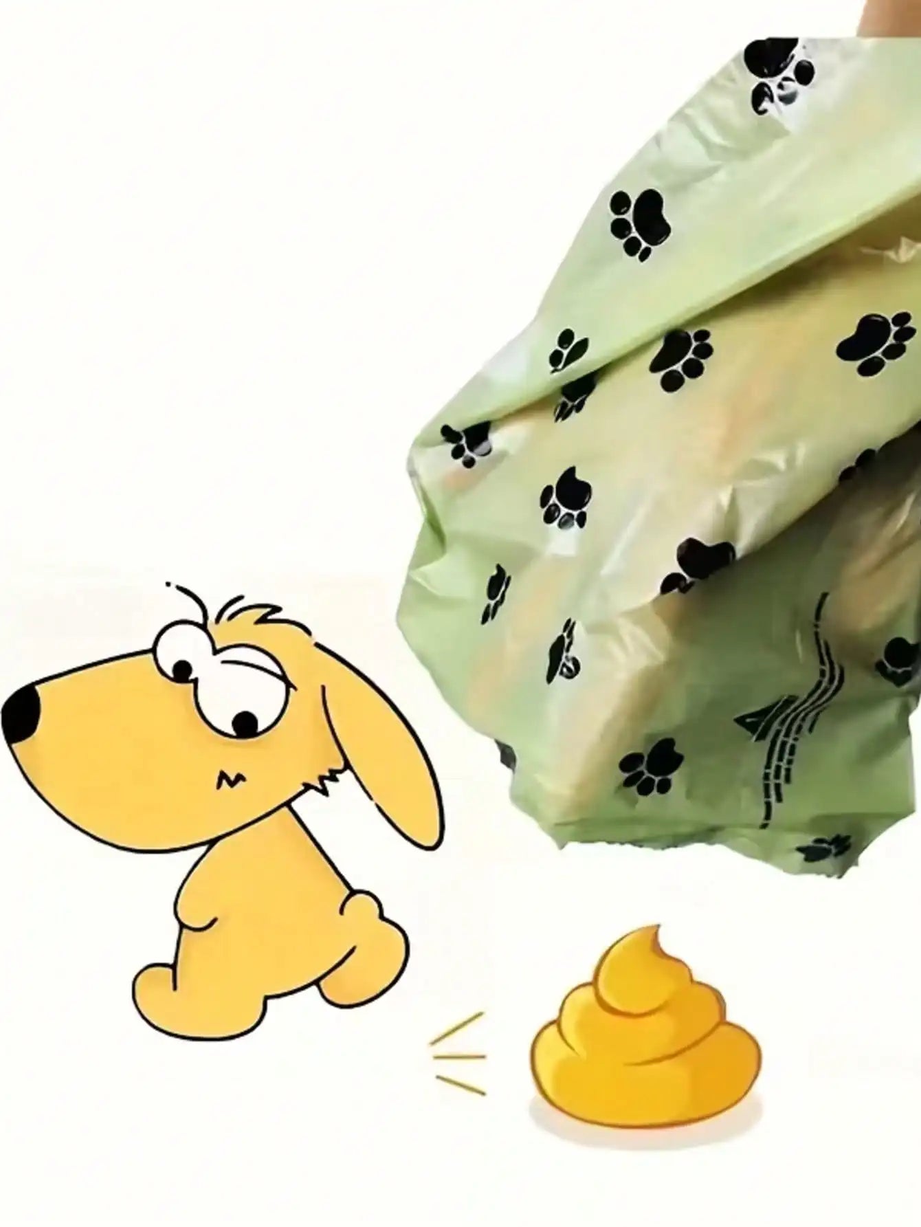 Biodegradable Cat Litter Bags 8 Rolls with Separator Leakproof