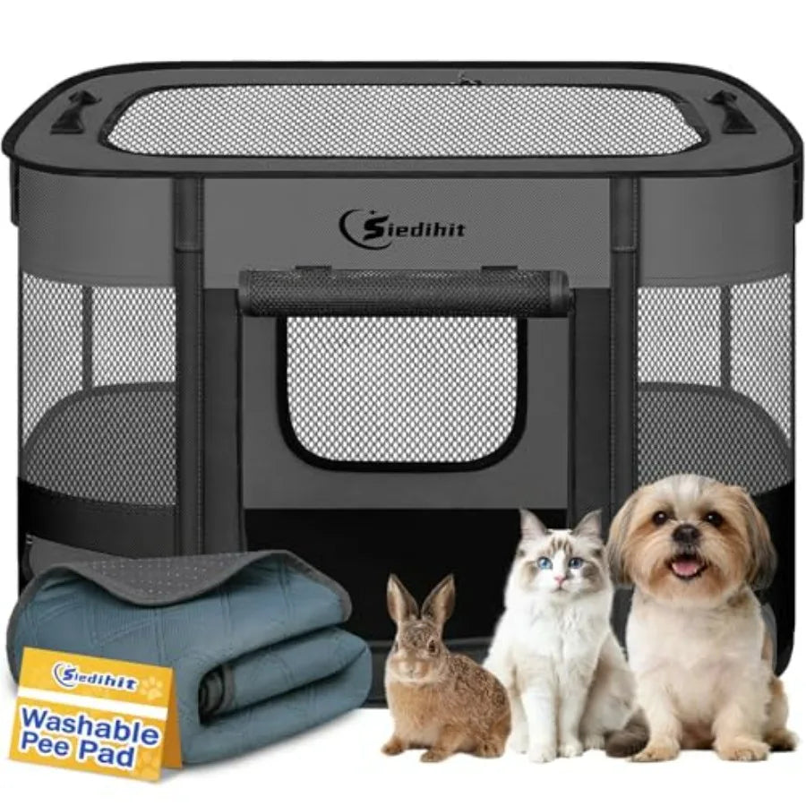 Portable Foldable Pet Playpen for Pets Indoor Outdoor Use