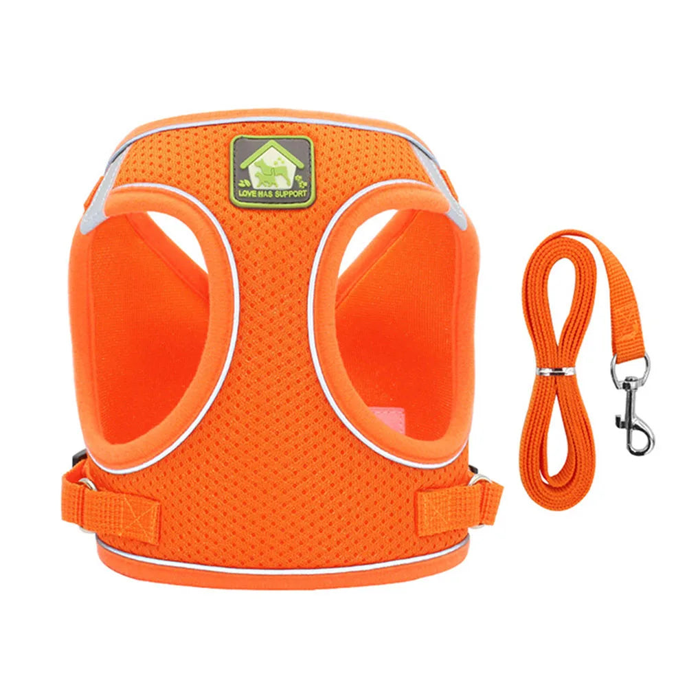 Breathable Cat Harness With Leash Anti Escape Vest For Kitten