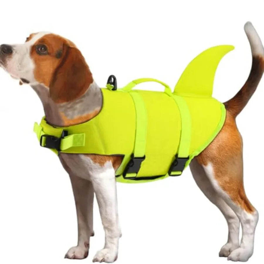 Dog Life Vest For Swimming Pet Floating Device With Lift Handle