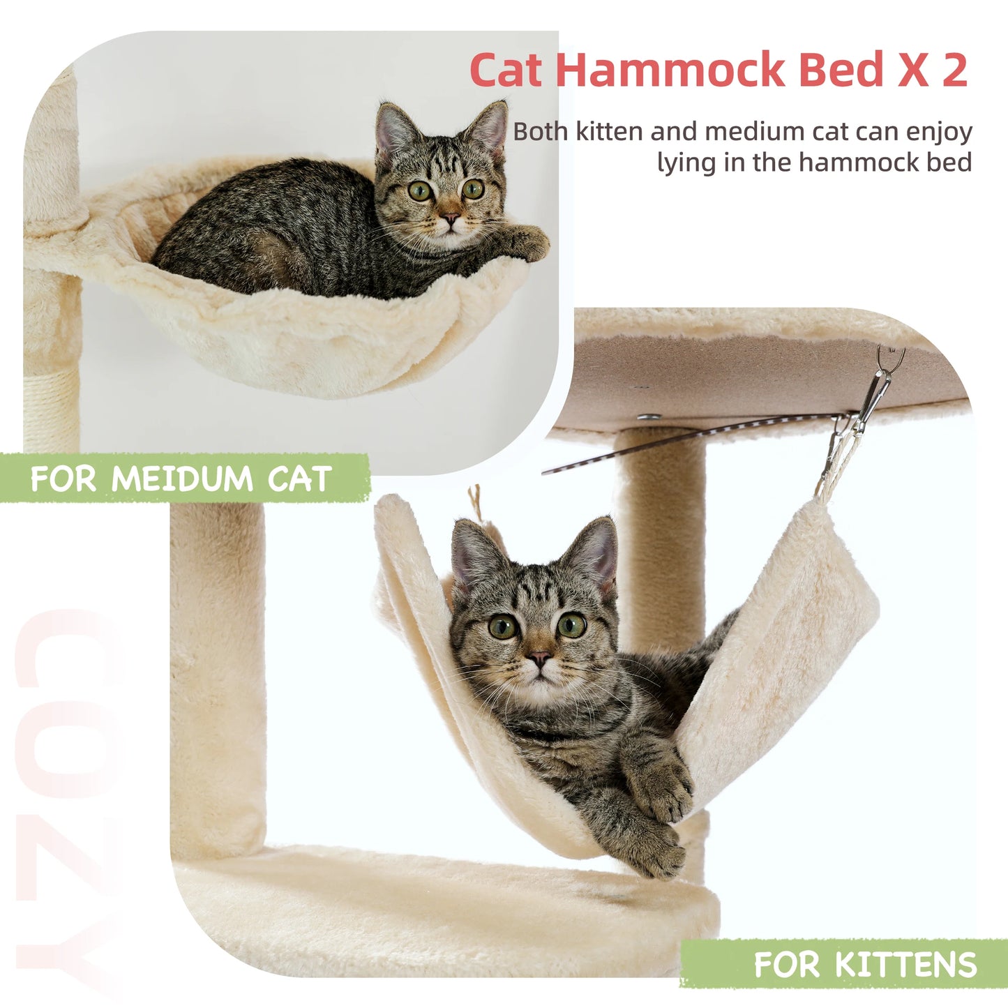 PAWZ Road Floor To Ceiling Cat Tree Scratching Posts