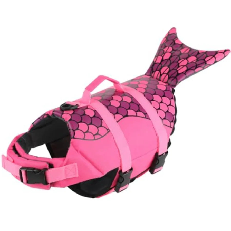 Dog Life Vest For Swimming Pet Floating Device With Lift Handle