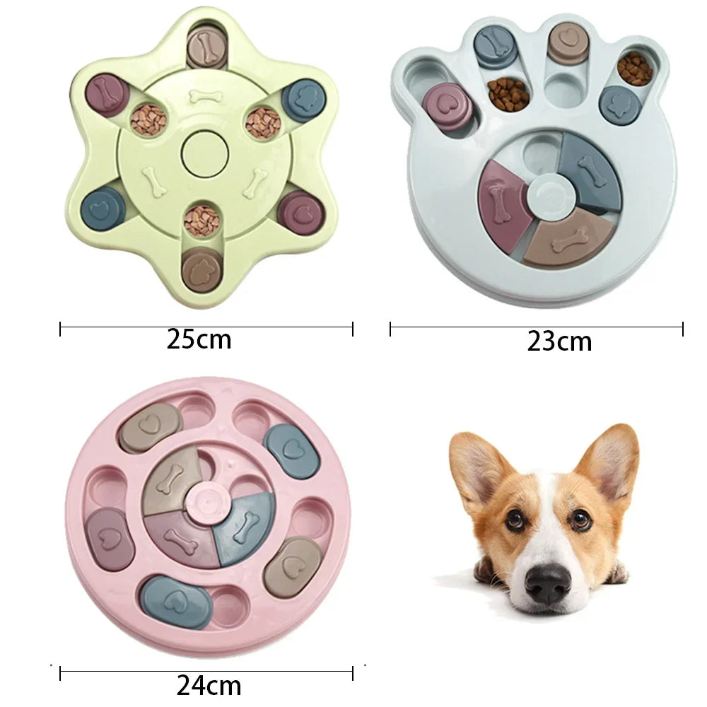 Dog Puzzle Toy Slow Feeder Non Slip Interactive Dispenser