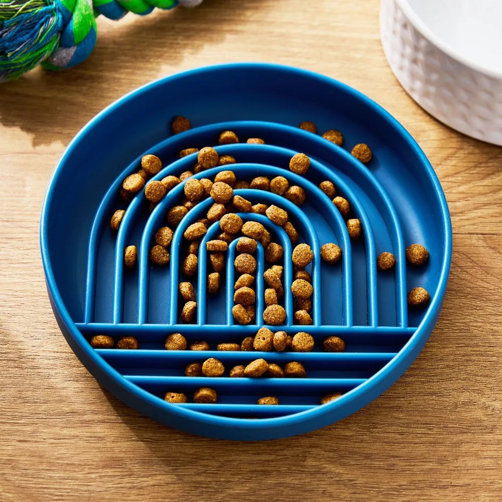 Silicone Slow Feeder Bowl For Pets Design Anti Choke