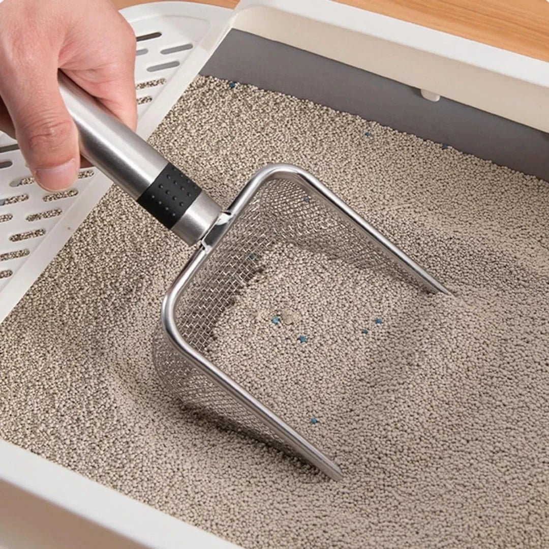 Stainless Steel Cat Litter Scoop, Durable, Easy Cleaning, Ergonomic Handle