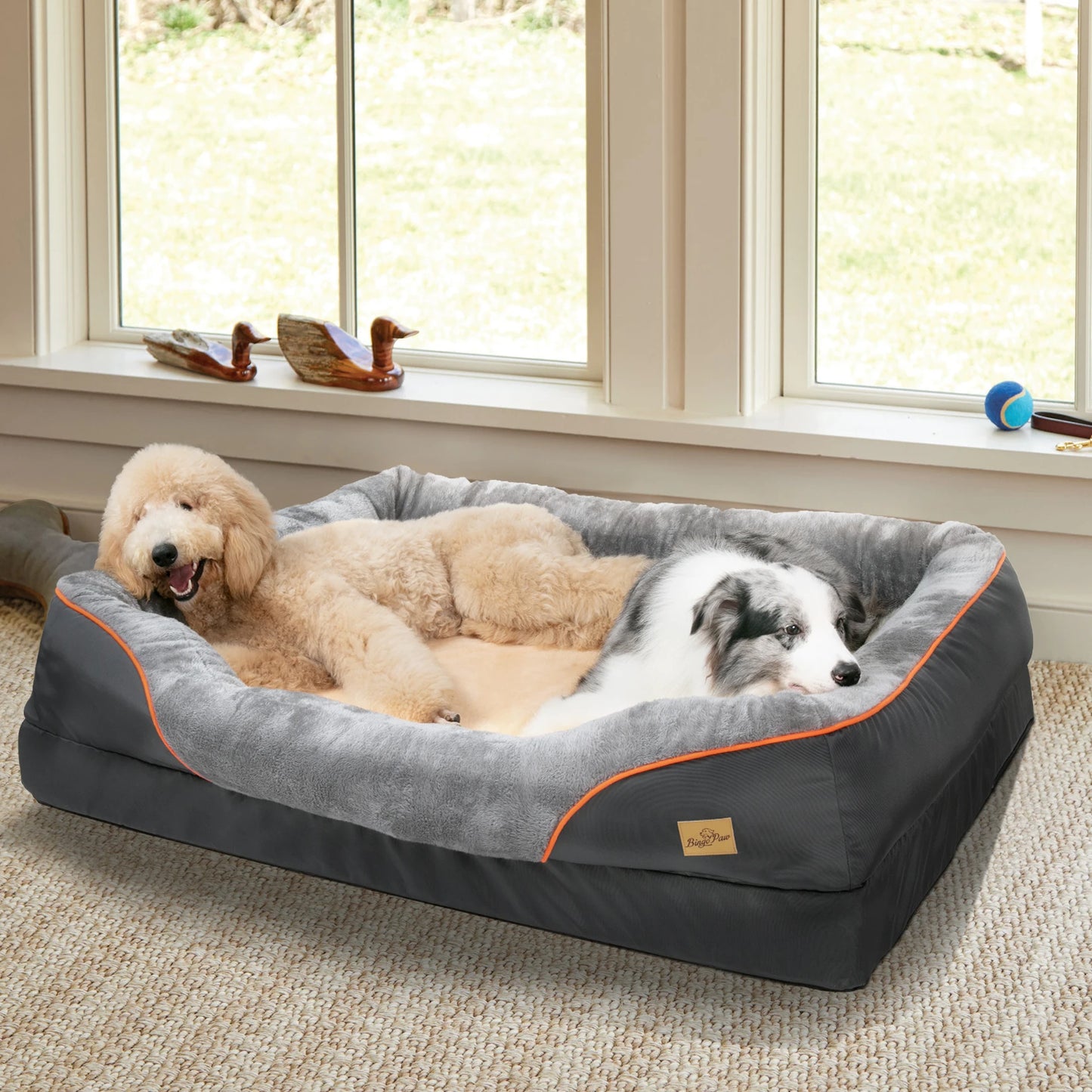 BINGOPAW Dog Bed With Removable Washable Cover Waterproof