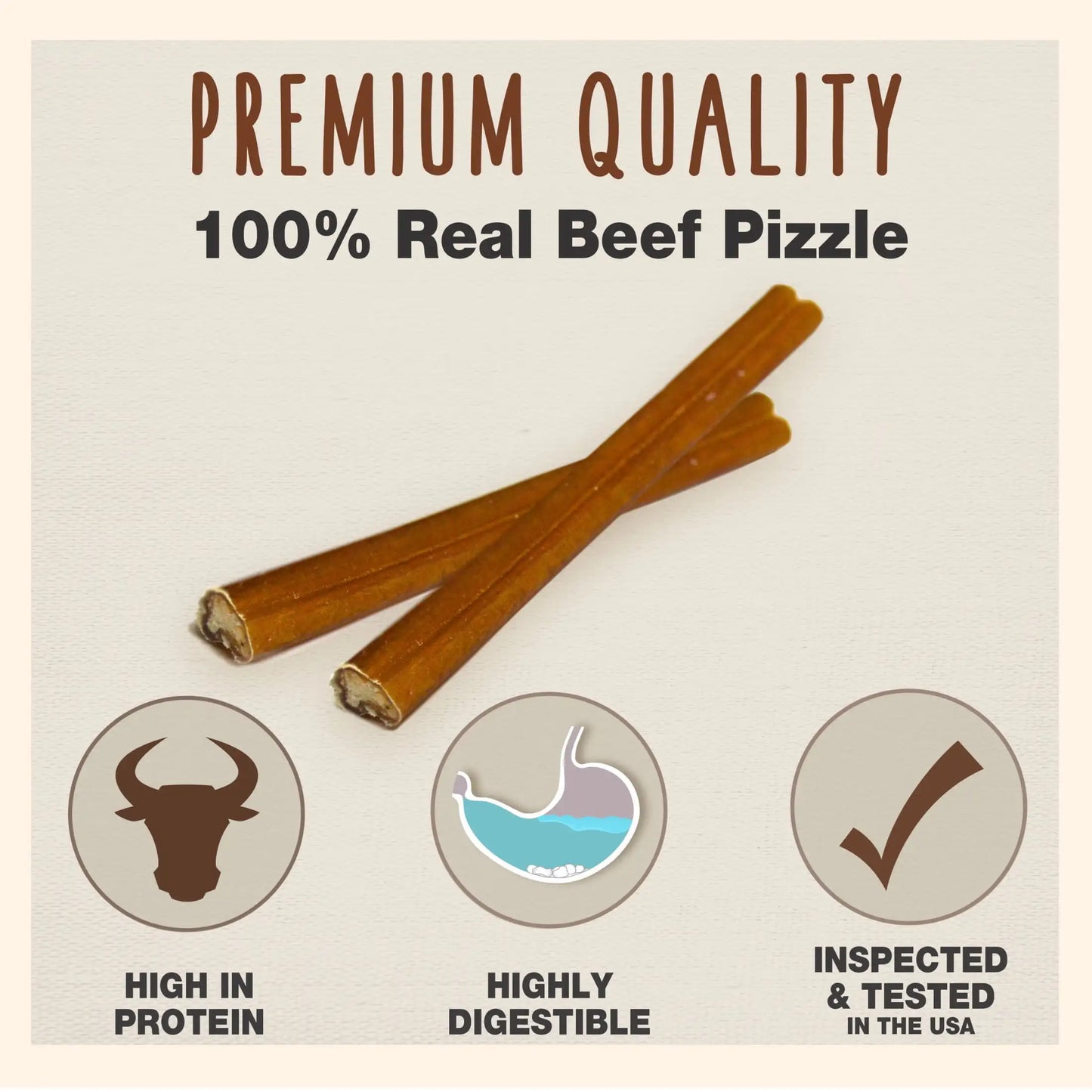 Bully Stick Dog Chews Natural Treat For Puppies And Breeds