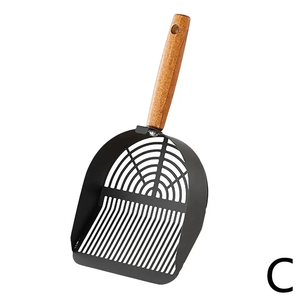Stainless Steel Cat Litter Scoop Long Handle Cleaning Tool