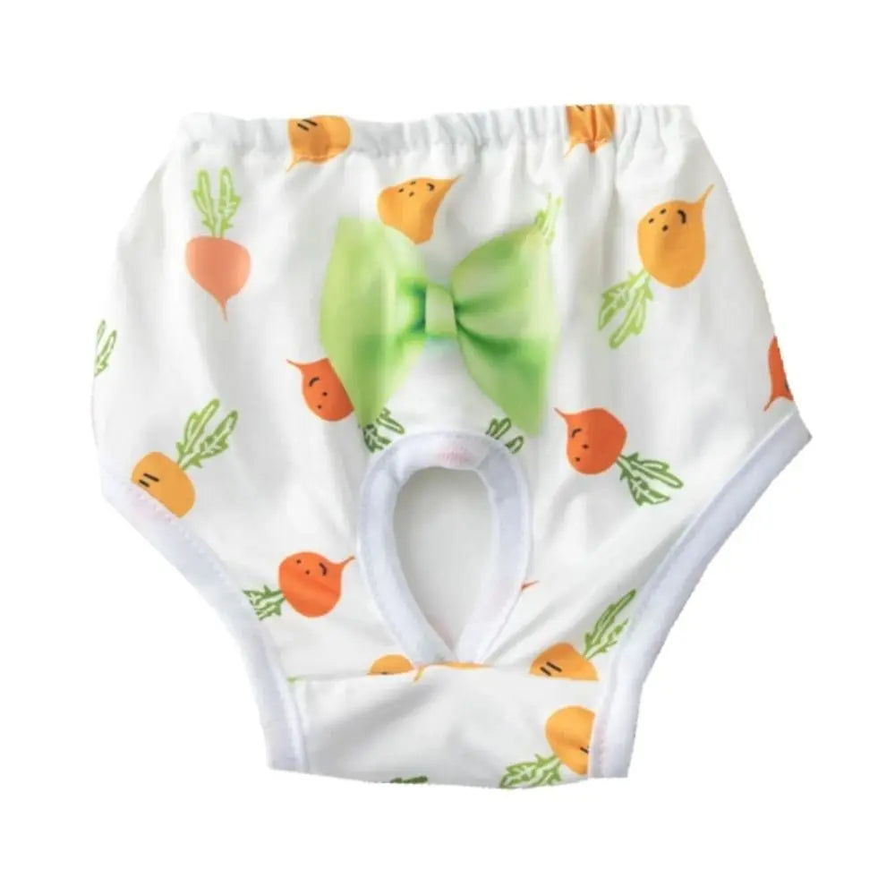 Washable Dog Physiological Pants Cartoon Print Leakproof Diaper
