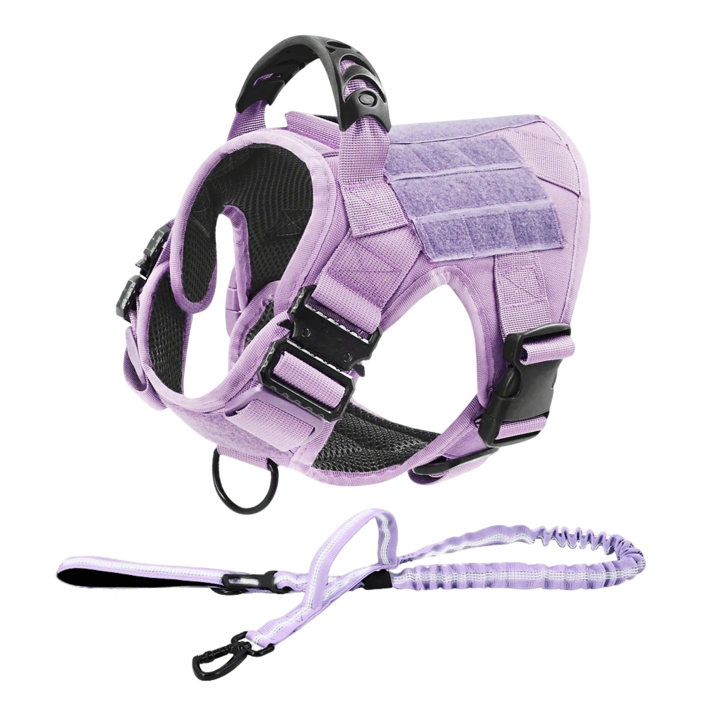 Military Camouflage Dog Harness For Large Dogs, Adjustable Tactical Vest