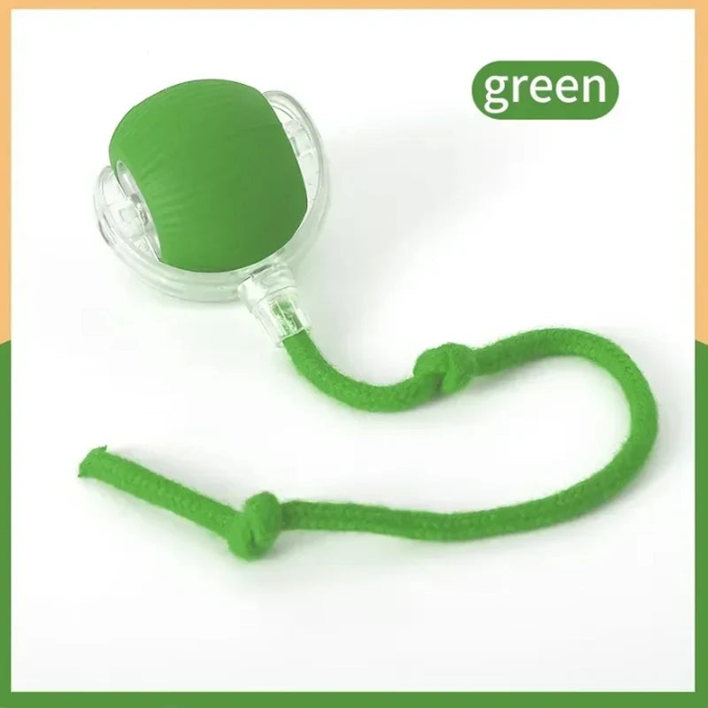 AutoAdjusting Silicone Smart Cat Ball Toy for Safe Interactive Play