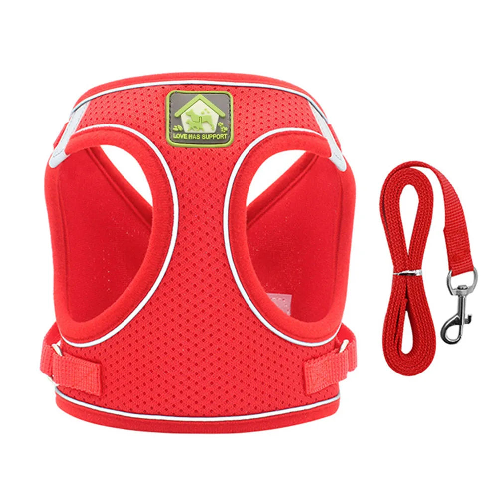 Breathable Cat Harness With Leash Anti Escape Vest For Kitten