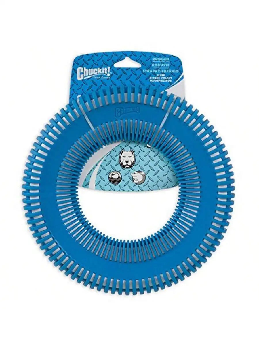 Chuckit Rugged Flyer Dog Toy 2 Pack Durable Outdoor Play