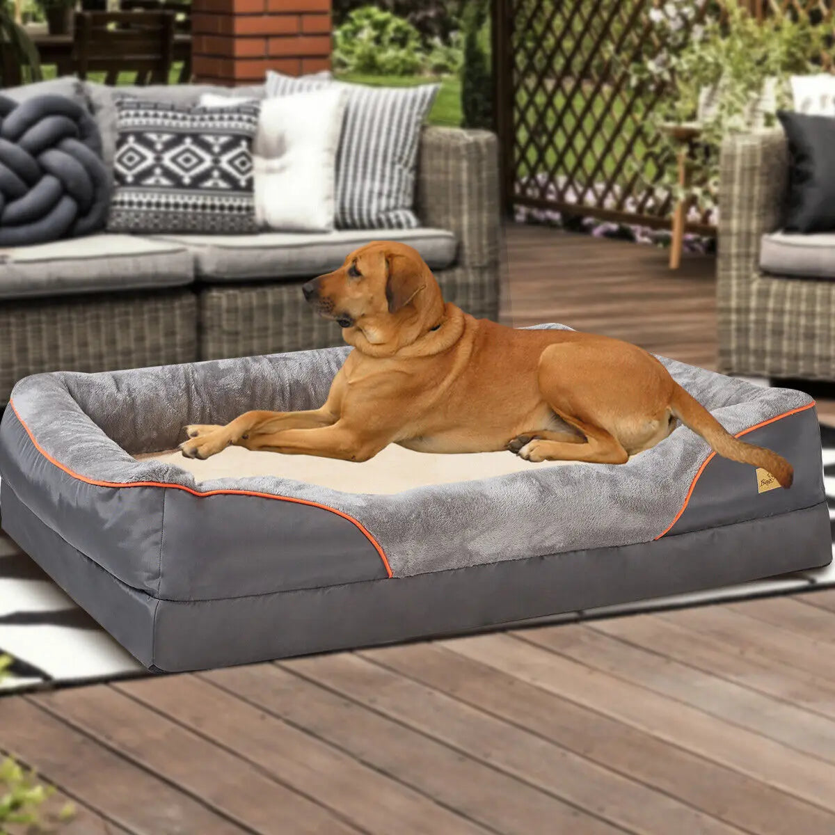 BINGOPAW Orthopedic Dog Bed With Soft Foam And Removable Cover