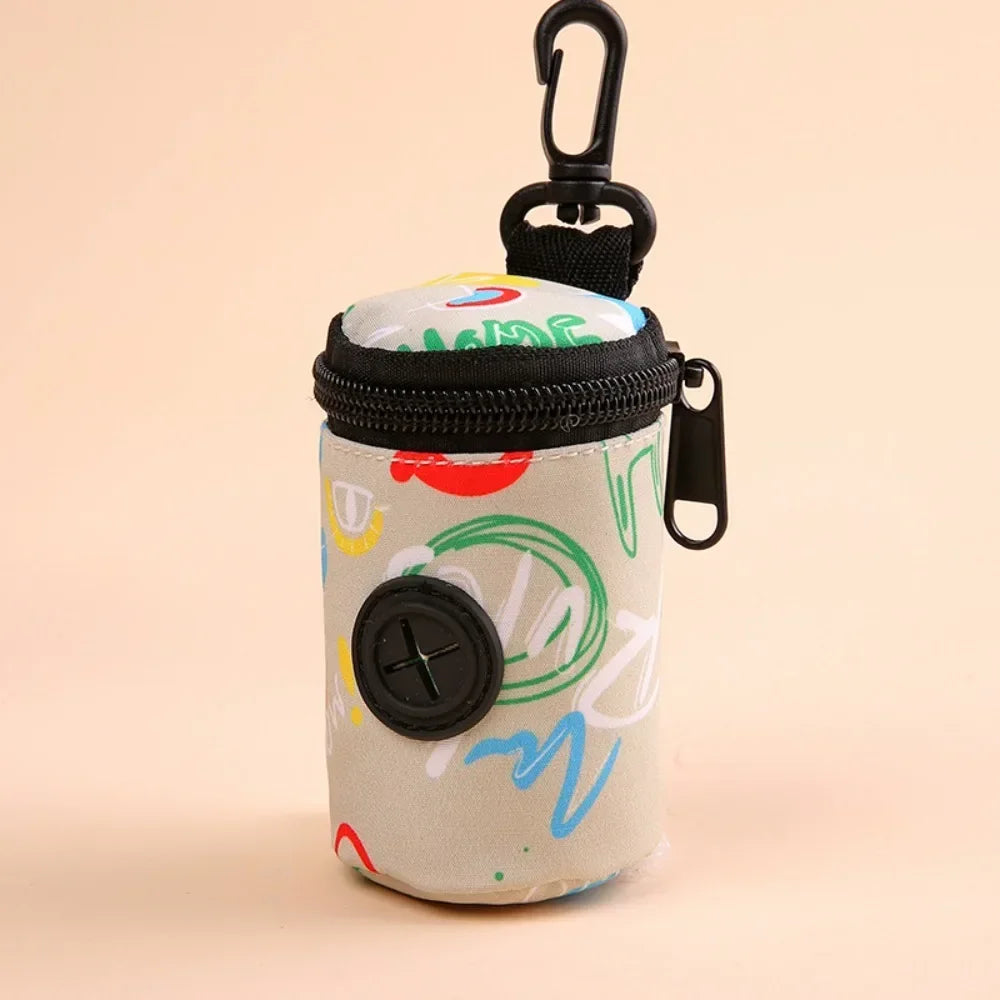 Hangable Dog Poop Bag Dispenser Portable Walking Accessory Organizer