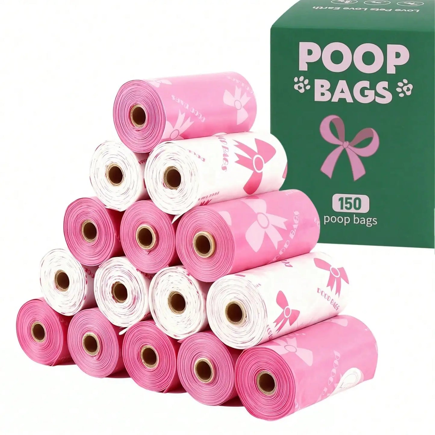 Super Thick Dog Poop Bags 180 Count Leak Proof Polyethylene