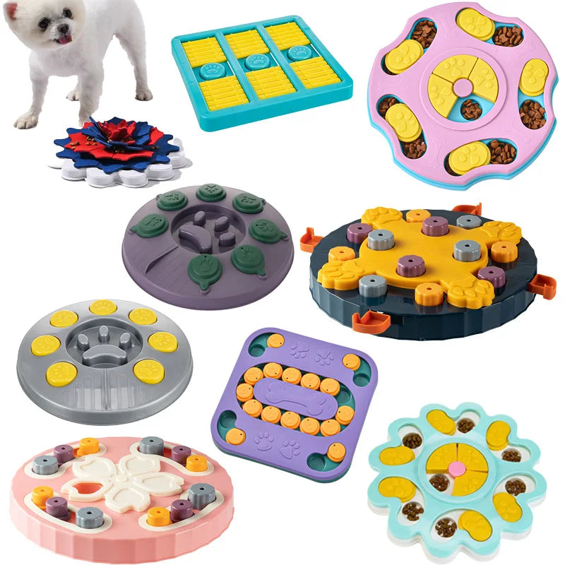 Dog Puzzle Toy Slow Feeder Non Slip Interactive Dispenser