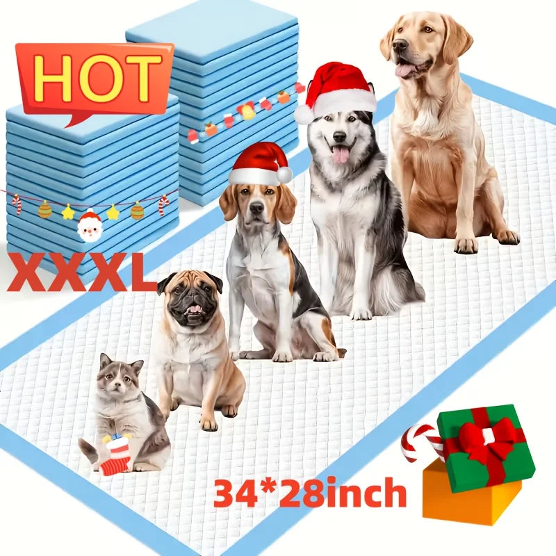 Super Absorbent Dog Pee Pads Leak-Proof Odor-Control For Potty Training