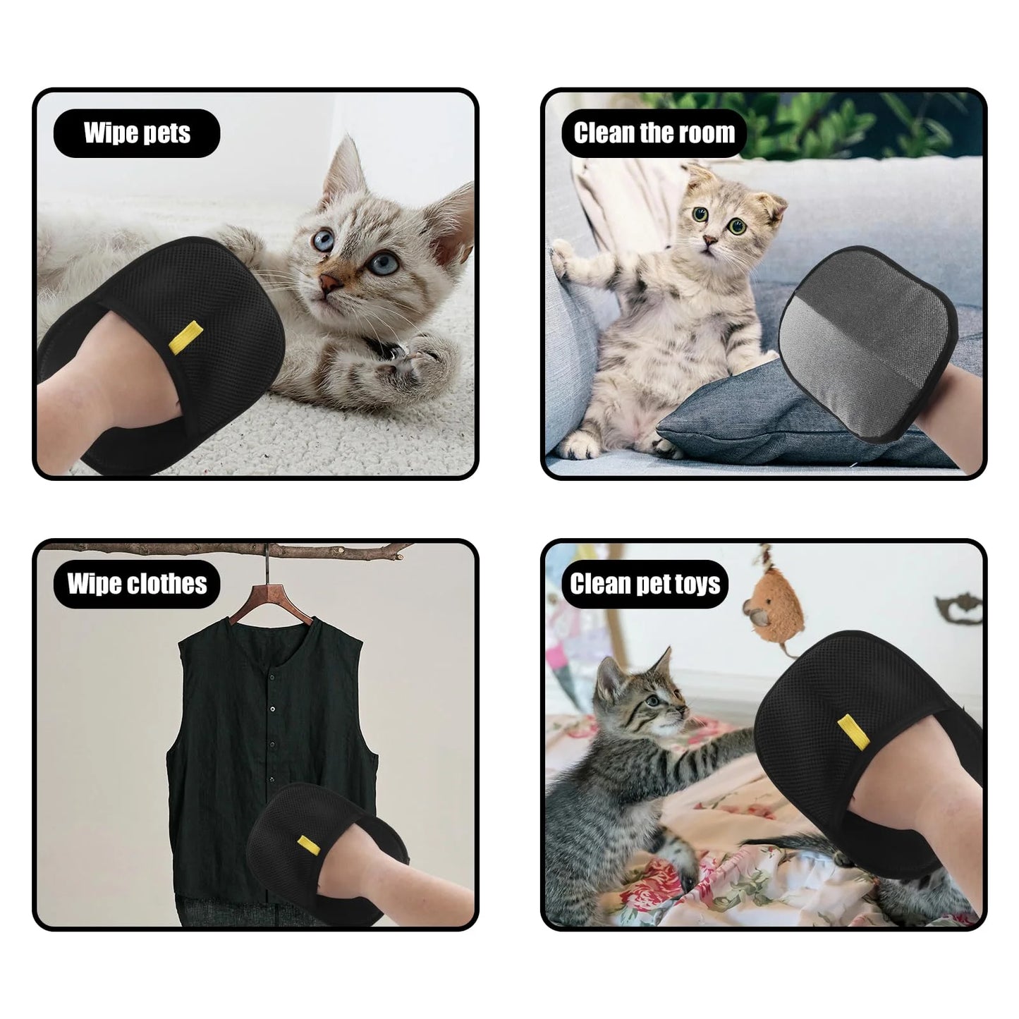 Pet Hair Deshedding Glove For Dogs Cats Rabbits Everyday