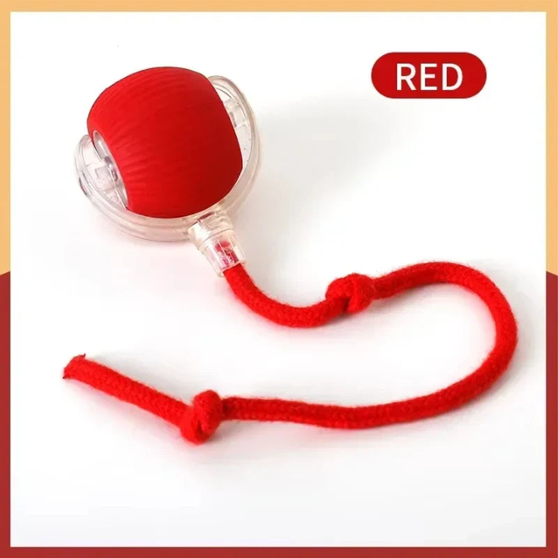 AutoAdjusting Silicone Smart Cat Ball Toy for Safe Interactive Play