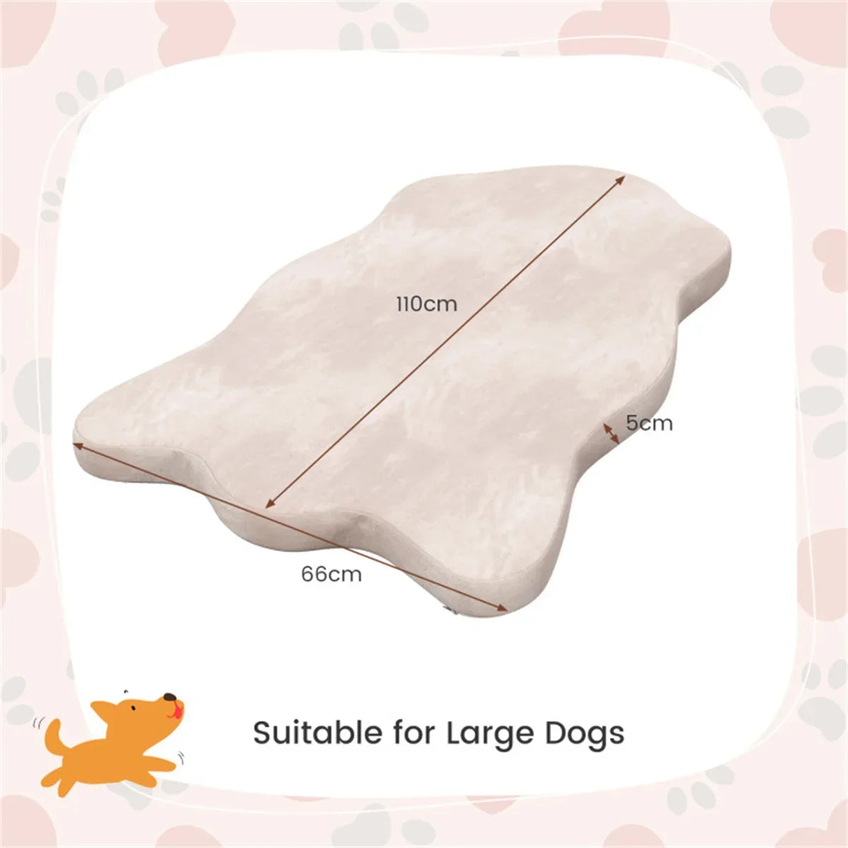 Orthopedic Memory Foam Dog Bed For Large Dogs Indoor Use