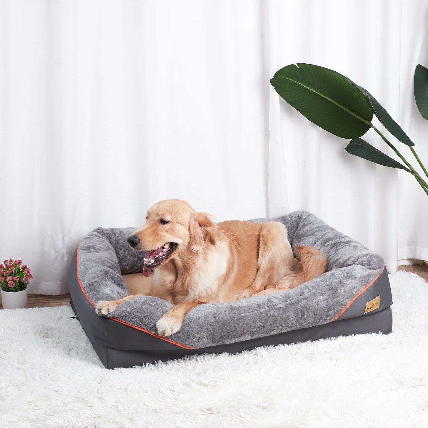 BINGOPAW Dog Bed With Removable Washable Cover Waterproof