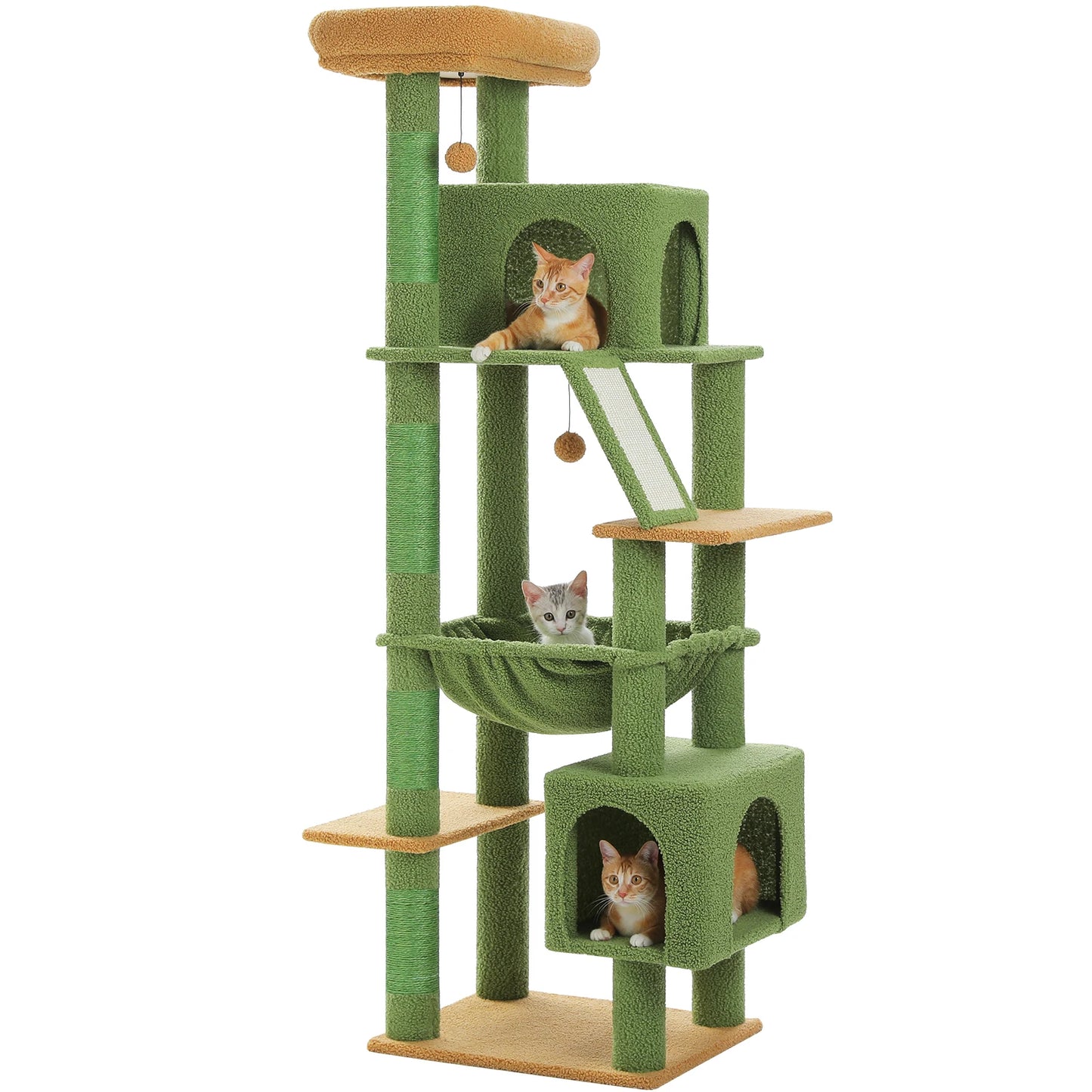 PAWZ Road Tall Cat Tree For Large Cats With Levels