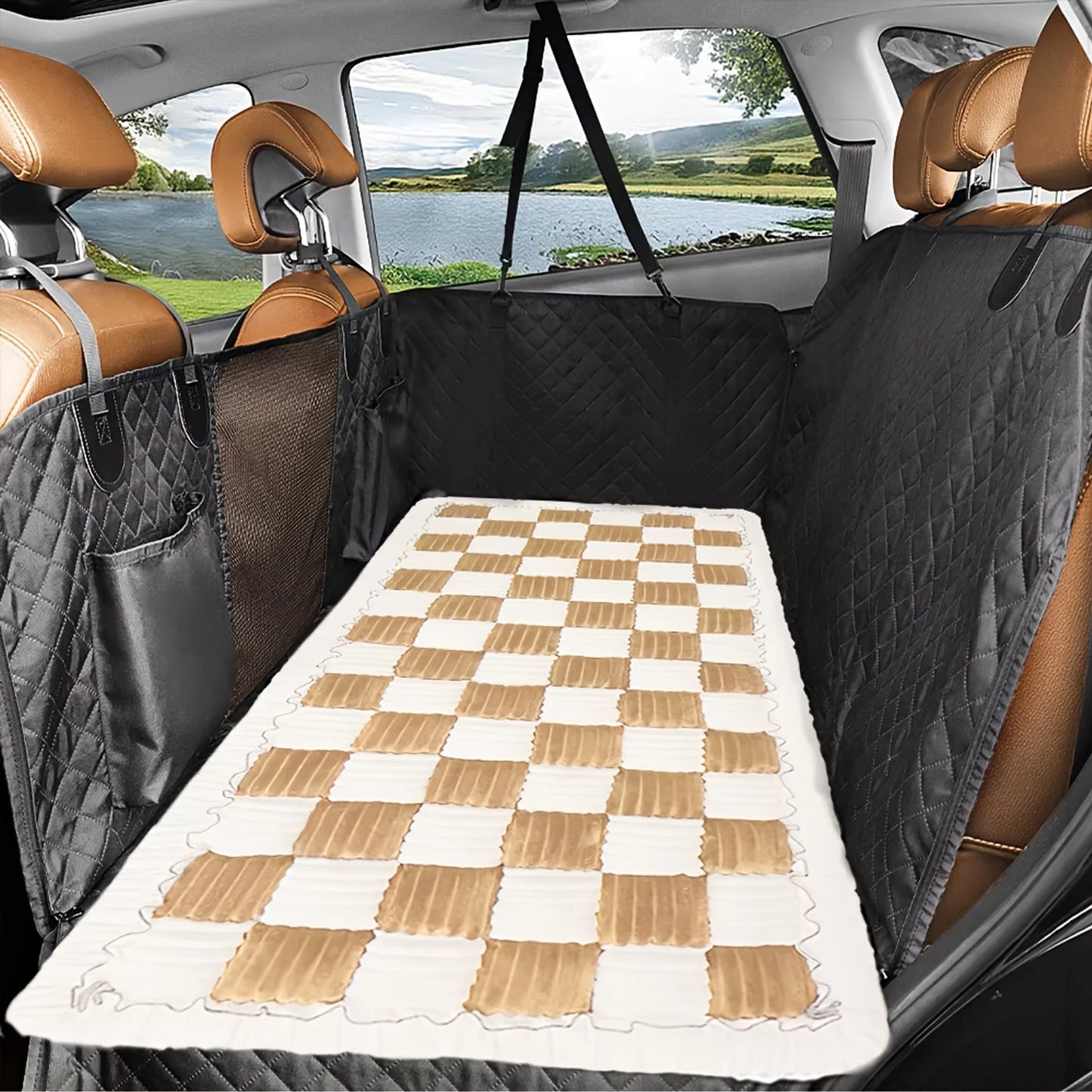 PETRAVEL Dog Bed Warm Mat For Car Seat Cover Washable