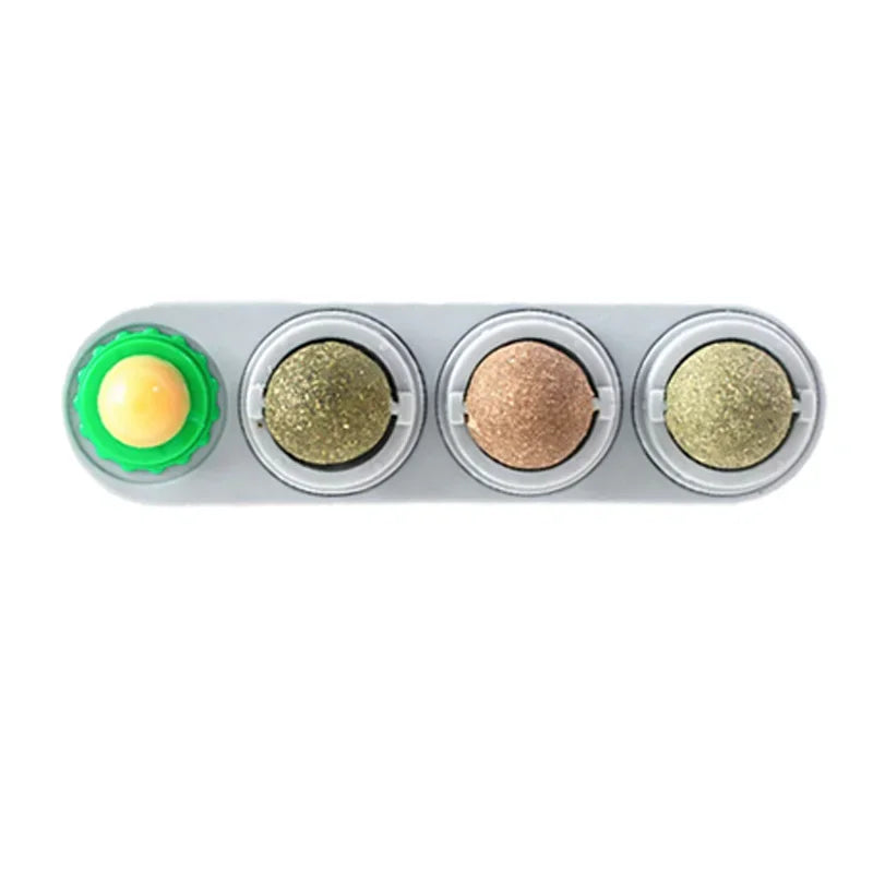 Rotating Catnip Silver Vine Ball Toy For Teeth Cleaning