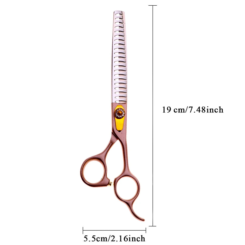 VICMOVE Dog Grooming Scissors Set Straight And Curved Stainless Steel