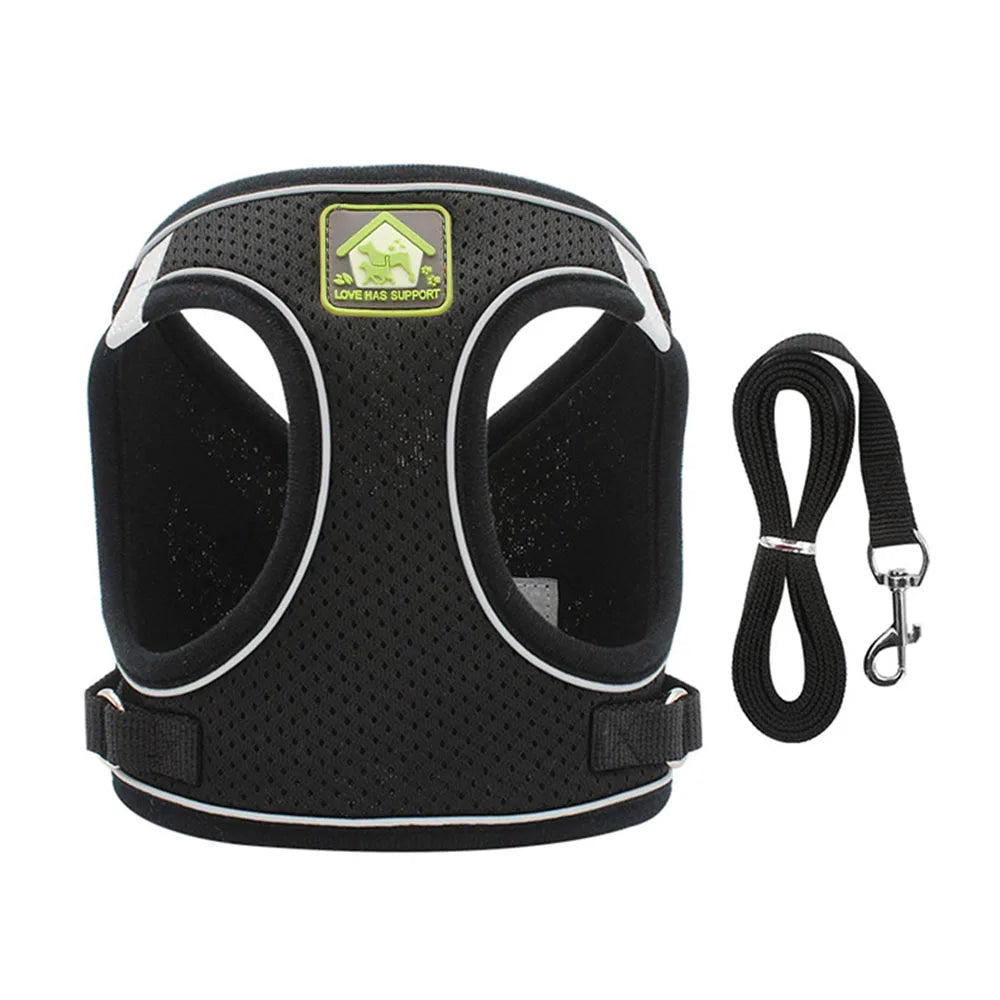 Breathable Cat Harness With Leash Anti Escape Vest For Kitten