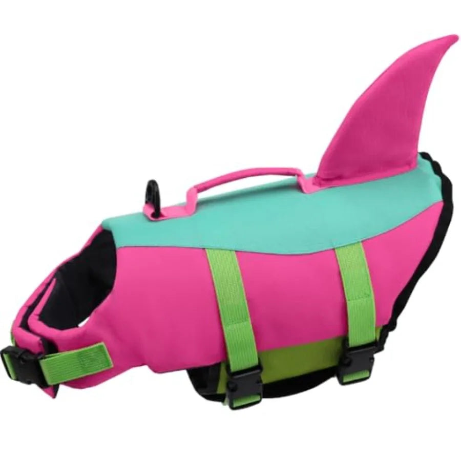 Dog Life Vest For Swimming Pet Floating Device With Lift Handle