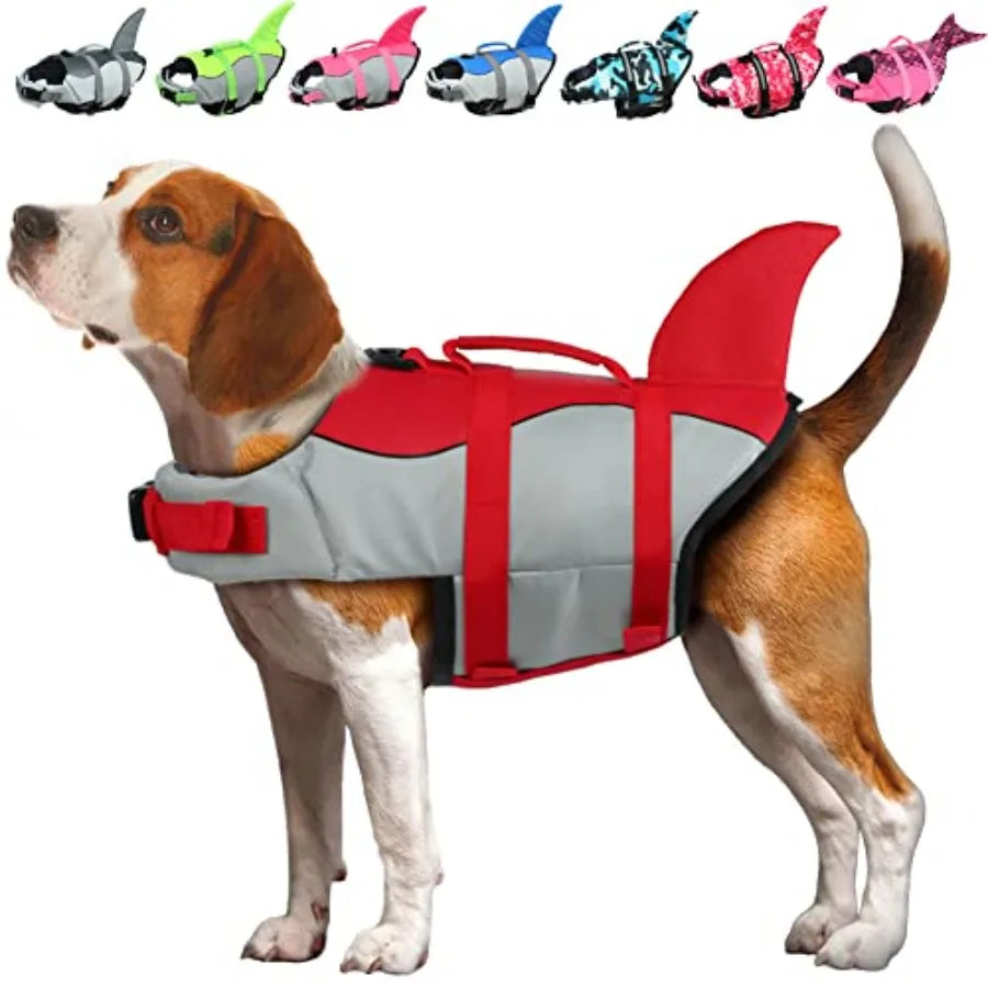 Dog Life Vest For Swimming Pet Floating Device With Lift Handle