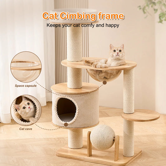 Nest Jumping Platform Wear Resistant Indoor Cat Playground Climbing Frame